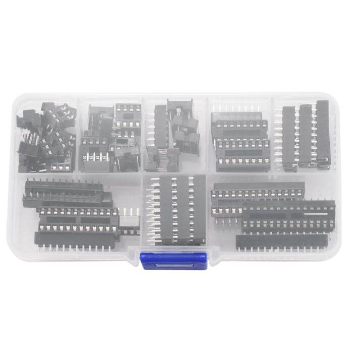 66Pcs/Lot DIP IC Sockets Adaptor Solder Type Socket Kit 6,8,14,16,18,20 ...