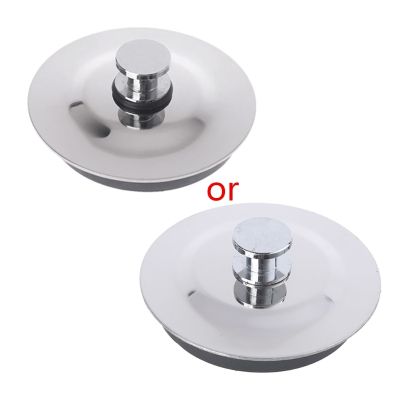 Stainless Steel Rubber Bath Tub Sink Floor Drain Plug Water Stopper Tool For Kit