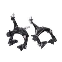 Mi. xim 2 คู่ ชุด C Brake Caliper หน้า/หลัง สำหรับจักรยานเสือหมอบ/ฟิกเกียร์ อลูมิเนียม (สีดำ)