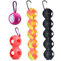 1Pcs Golf Ball Protective Cover Soft Silicone Waist Holder Double Fall Resistant Keyring Golfing Accessories For 2 Balls