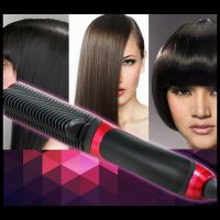 ✳✔ Electric Straight Hair Comb Hair Straightener Durable LCD Heated Ceramic Hair Straightening Brush US Plug