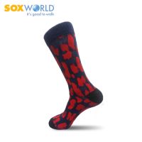 Socks Hipster 1 PAIR SOXWORLD RED COW PATTERN SOCKS FOR sox world