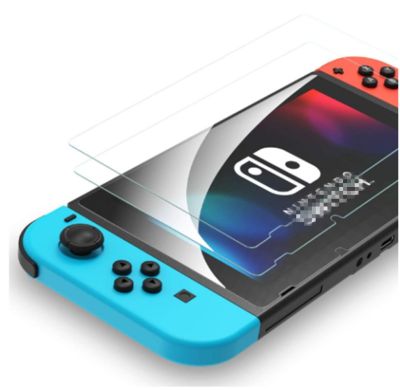 IRCTBV สวิตช์ HD Lite ปกป้องหน้าจอคอนโซลสวิทช์กระจกนิรภัยสำหรับ Nintendo Switch ฝาครอบปกป้องหน้าจอแบบเต็ม