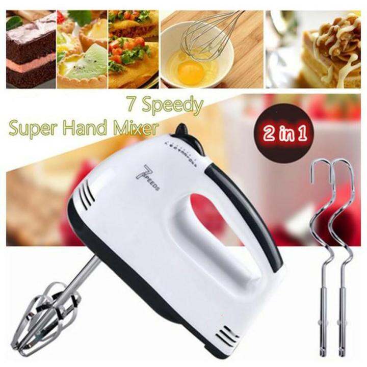 JX.PH Scarlett 7 Speed Dough Hand Mixer Egg Beater Food Blender