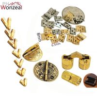 Metal Hinge Antique Brass Mini For Miniature Cabine Dollhouse Miniature Furniture Accessories Cabinet With Screws Closet Small