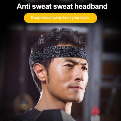 กีฬากลางแจ้งคาดศีรษะแบบพกพาออกกำลังกายวงผมผู้ชายผู้หญิงผมห่อรั้งยืดหยุ่นขี่จักรยานโยคะวิ่งการออกกำลังกาย Sweatband