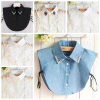 B1540เสื้อวินเทจแบบถอดได้อุปกรณ์เสริมเสื้อผ้ากลวงเสื้อชุด Lace False Collar ปกปลอม