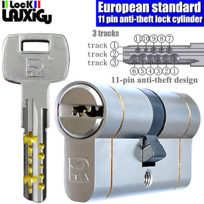 มาตรฐานยุโรปที่มีคุณภาพสูงกระบอกล็อคประตู11-Pin ป้องกันการโจรกรรมกระบอกประตูรายการล็อคประตูถังสำหรับล็อค