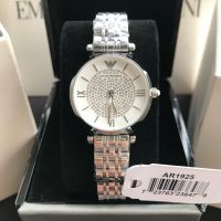 Emporio Armani นาฬิกาข้อมือผู้หญิง Gianni White Crystal Pave Dial Silver รุ่น AR1925 -32mm