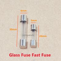 ∏▨ 5x20mm 6x30mm 250V Glass Fuse Fast Fuse 0.1A 0.2A 0.5A 1A 2A 3A 3.15A 4A 5A 6A 7A 8A 10A 12A 15A 20A 30A 5x20 6x30 Quick Blow