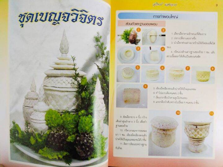 หนังสือ-สอนการแกะสลัก-งานแกะสลักวิจิตร-สู่ดอกไม้ประดิษฐ์ไทย