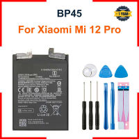 สำหรับ Xiaomi Bp45แบตเตอรี่สำหรับ Xiaomi MI 12 Pro แบตเตอรี่แบตเตอรี่โทรศัพท์ตัวเปลี่ยนของแท้เครื่องมือฟรีแบตเตอรี่