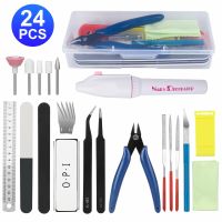 24pcs Modeler Basic Tool Set Car Model Hobby Building Tools Crafts Repair Kit For plastic Gundam model making lover