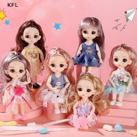 【Ready Stock】(KFL) ตุ๊กตาเจ้าหญิงขยับข้อต่อได้ 23 ข้อต่อ 17 ซม. พร้อมตากระพริบ สําหรับของเล่นเด็กผู้หญิง