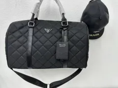 Prada Travel Duffle Bag With Wheels – Aveugle Shop