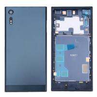 ฝาหลัง + ผ้าคลุมรถหลัง + กรอบกลางสำหรับ Sony Xperia XZ (สีน้ำเงินเข้ม)