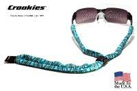 สายคล้องแว่นตา Croakies รุ่น Print Suiters Peacock turquoise