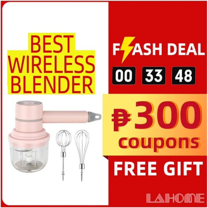 Wireless Handheld Food Processor Electric Meat Chopper Blender Masher