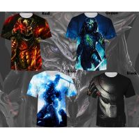 Summer new fashion predator 3D printing printing mens short sleeve T-Shirt