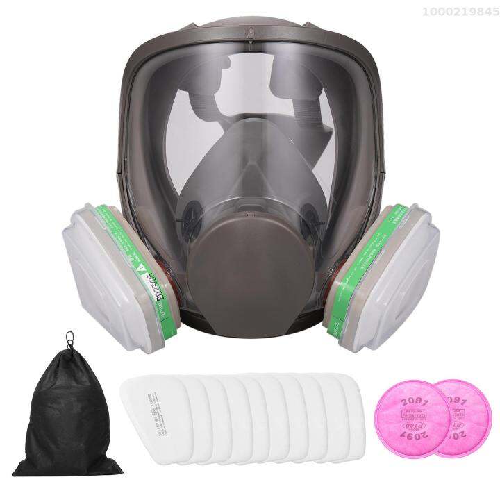 Smart Sensor 6800 Reusable Full Face Respirator Full Face Cover 18 in 1 ...