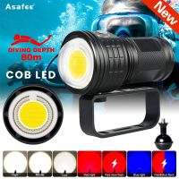 Asafee DRC01 10000LM 50W Professional Underwater photography Light COB Lamp Beads Flashlight IPX8 Waterproof Diving Fill