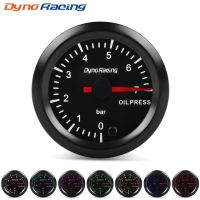 Dynoracing 2" 52Mm 7 Colors LED Car Oil Pressure Gauge 0-7 BAR Oil Press Meter High Speed Motor With Sensor BX101733