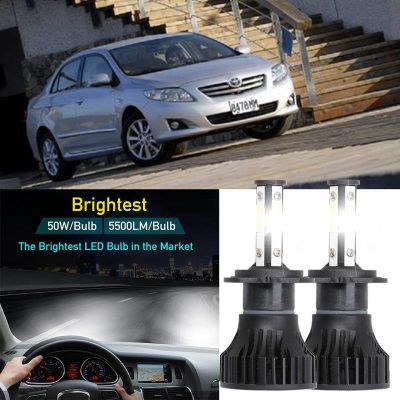 หลอดไฟหน้ารถยนต์ LED LAI 40w 6000k สีขาว สําหรับ Toyota Altis(E170) 2013-2019 รับประกัน 10 เดือน
