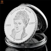 UK Celebrity Souvenir Coin Decorative Princess Diana Silver Plated Metal Coins Souvenirs Craft Badges Exquisite Holiday Gifts