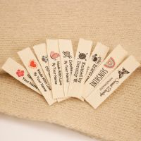 12x60mm Cotton Twill webbing Flat or Folded Labels tags for knitted things Personalizada handmade label sew accessori(xw5507) Cable Management