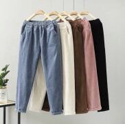 Quần Nhung Tăm Kiểu Dáng Baggy Hàn Quốc