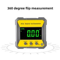 SODIUM สากลสากลสากล 360 ° การวัดขนาด เครื่องวัดมุมดิจิตอล เครื่องวัดการเอียงแบบดิจิตอล พร้อมฐานแม่เหล็ก ไม้โปรแทรกเตอร์เอียง