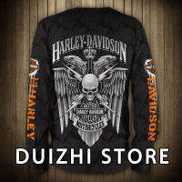 2023 Harley-Davidson Unisex Polyester 3D Full Printing แขนยาว 4