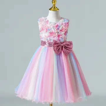 Twirling into Spring Dress (pastel rainbow dot) – Little Rabbit Wears