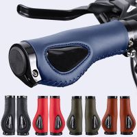 Bicycle Grips Bike Handlebar End Cap Rubber Locking Grips Anti-Skid Ergonomic Mountain Cycling Parts Skid-Proof Grips Accessorie Handlebars