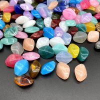 20pcs/lot 13x16mm Imitation Natural Stone Clouds Effect Acrylic Beads For Jewelry Makeing Bracelet necklace DIY Accessory RoLi