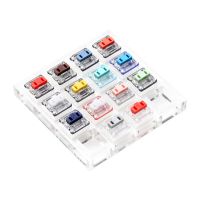 QSR STORE Acrylic Switch Tester 14 Kailh choc low profile switch RGB for Mechanical Keyboard Pink Jade Navy Crystal Red Pro Silver Orange