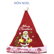 Mũ Noel Nỉ- Nón ông già Noel cho bé - Hóa trang lễ giáng sinh