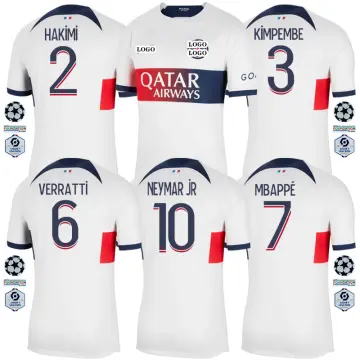 PSG Away Jersey 23/24 Player Version Paris Saint-Germain Football Kit 2023  2024 Soccer Team