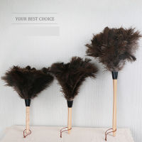 Feather Duster ไม้ Handle Duster Anti-Static Dust Removal Dusters นกกระจอกเทศ Duster Feather แปรงขนสัตว์สำหรับเครื่องมือทำความสะอาดบ้าน