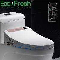 Ecofresh ห้องอาบน้ำ Smart Toilet Seat Cover Electronic Bidet Clean Dry Seat Heating Wc Gold Inligent Led Light Toilet Seat