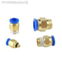 1PCS Pneumatic Quick Connector PC 4MM-12mm Hose Tube Air Fitting 1/4 1/8 3/8 1/2 BSPT Male Thread Pipe Coupler