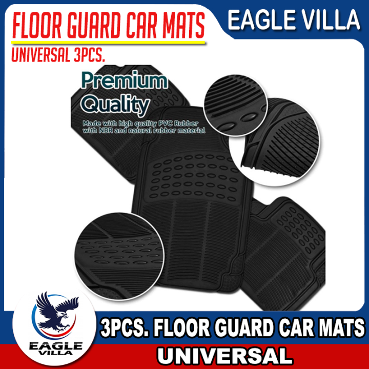 Eagle Villa Heavy Duty Rubberized Premium Universal Car Floor Guard