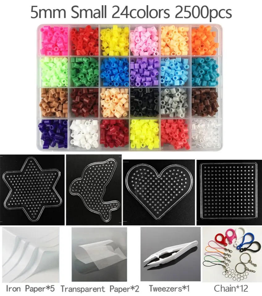 2.6mm/5mm Fuse Beads Kit 48/72color Hama Beads Iron Beads Pixel Art Puzzle  Education