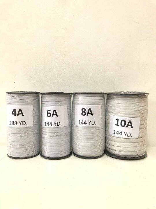 ยางคอร์ด-ยางยืด-เย็บผ้าโหล-เย็บหน้ากาก-mask-10a-สีขาว-พร้อมส่ง