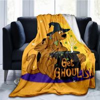 XZX180305  3D Print Anime Scooby Doo Blanket Flannel Family Blanket for Kids Cartoon Microfiber Plush Flanner Throw Blanket Sofa Bedding