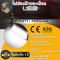 1คู่ Cefiro March Sylphy Teana ไฟส่องป้ายทะเบียน LED 6000K - ไฟขาวสวยงาม ; ติดตั้งง่าย + รับประกัน 1 ปี ; โคมไฟ​ทะเบียน​ Nissan Altima Armada Leaf Maxima Micra Murano NV350 Pathfinder Patrol Rogue Sentra Sunny Versa Note - MixITMax