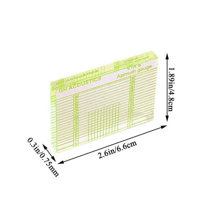 djrgs-1ชิ้นอุปกรณ์เล่นมาตรวัดเครื่องอัดเสียงสำหรับ-lp-ไวนิลเครื่องเล่นบันทึกปรับ-azimuth-ตลับลูกปืนไม้บรรทัดปรับไม้บรรทัดวัดมุมปรับ-phono-tonearm
