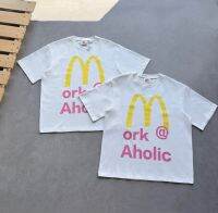 High Version 23SS fun McDonalds short-sleeved mens and womens round neck T-shirts