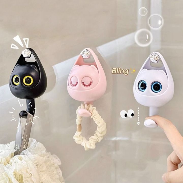 Creative Cat Cute Traceless Hook Kitchen Bathroom Wall Hanging