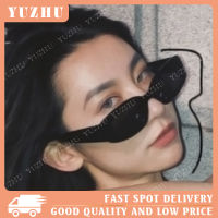 【YUZHU】แว่นกันแดด ดิสโก้ ทรงสี่เหลี่ยมผืนผ้า สไตล์ยุโรปและอเมริกา เรืองแสง สำหรับผู้หญิง และผู้ชาย